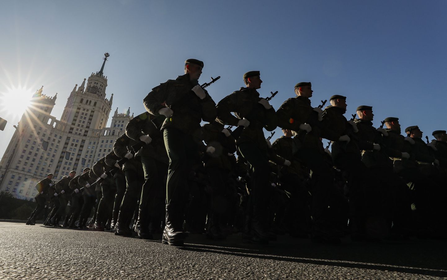7 мая 2023 года. Репетиция военного парада в Москве.