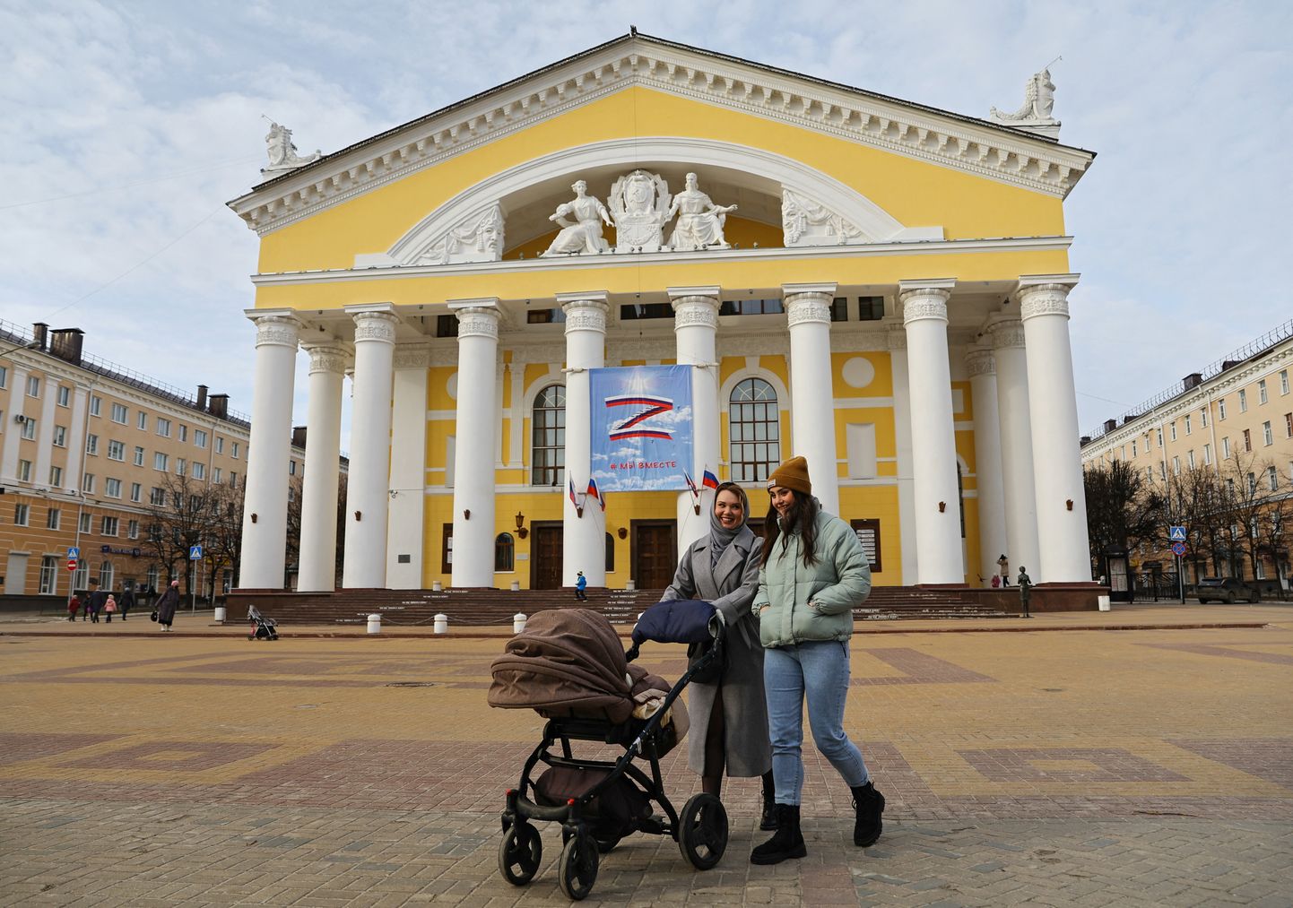 Venemaa Kaluga draamateater, kus etendatakse Venemaa sissetungi Ukrainasse ülistavat näidendit «Viisakad inimesed»