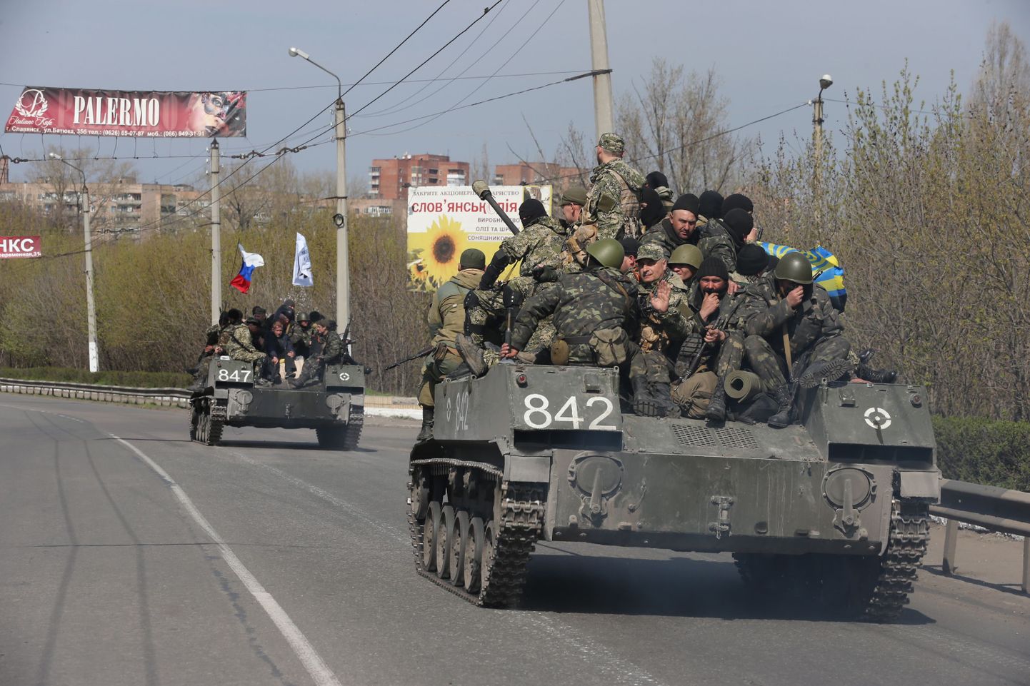 Sooomukid täna Donetski oblastis Slovjanskis.