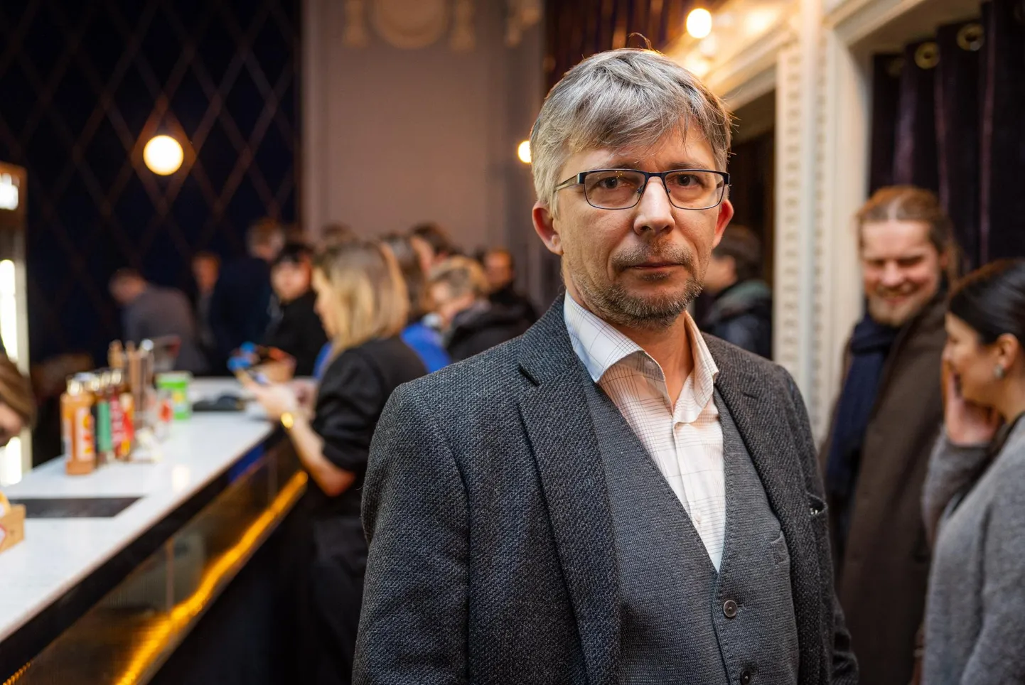 Raimo Jõerand DocPointi avamisel, kus esilinastus «Gorikaturist».