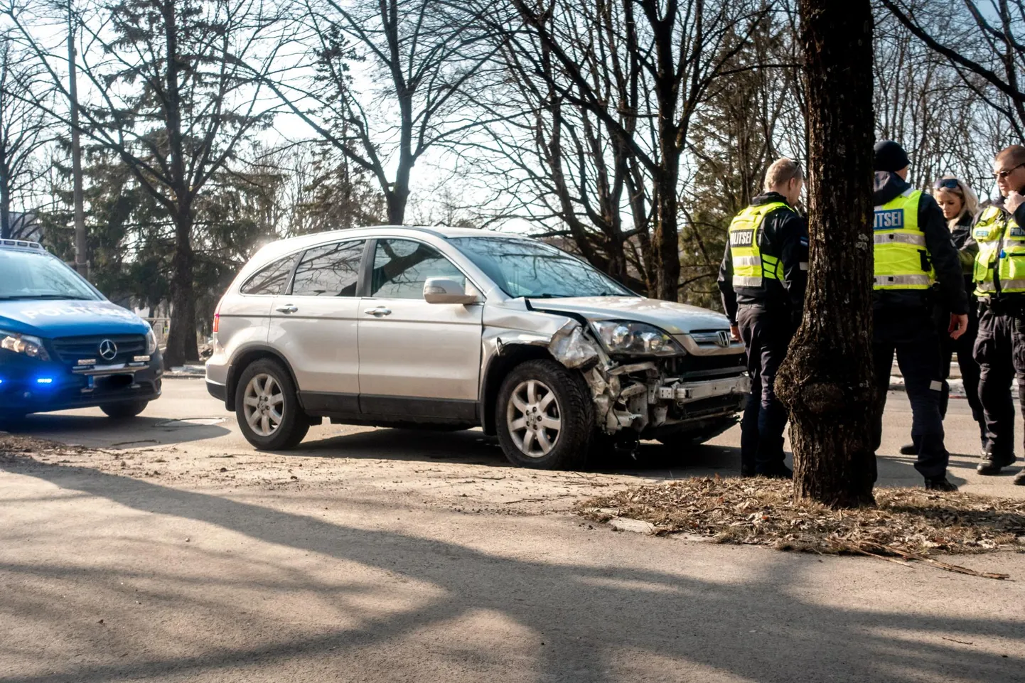 Honda juht proovis politseinikele väita, et rool ei keeranud.