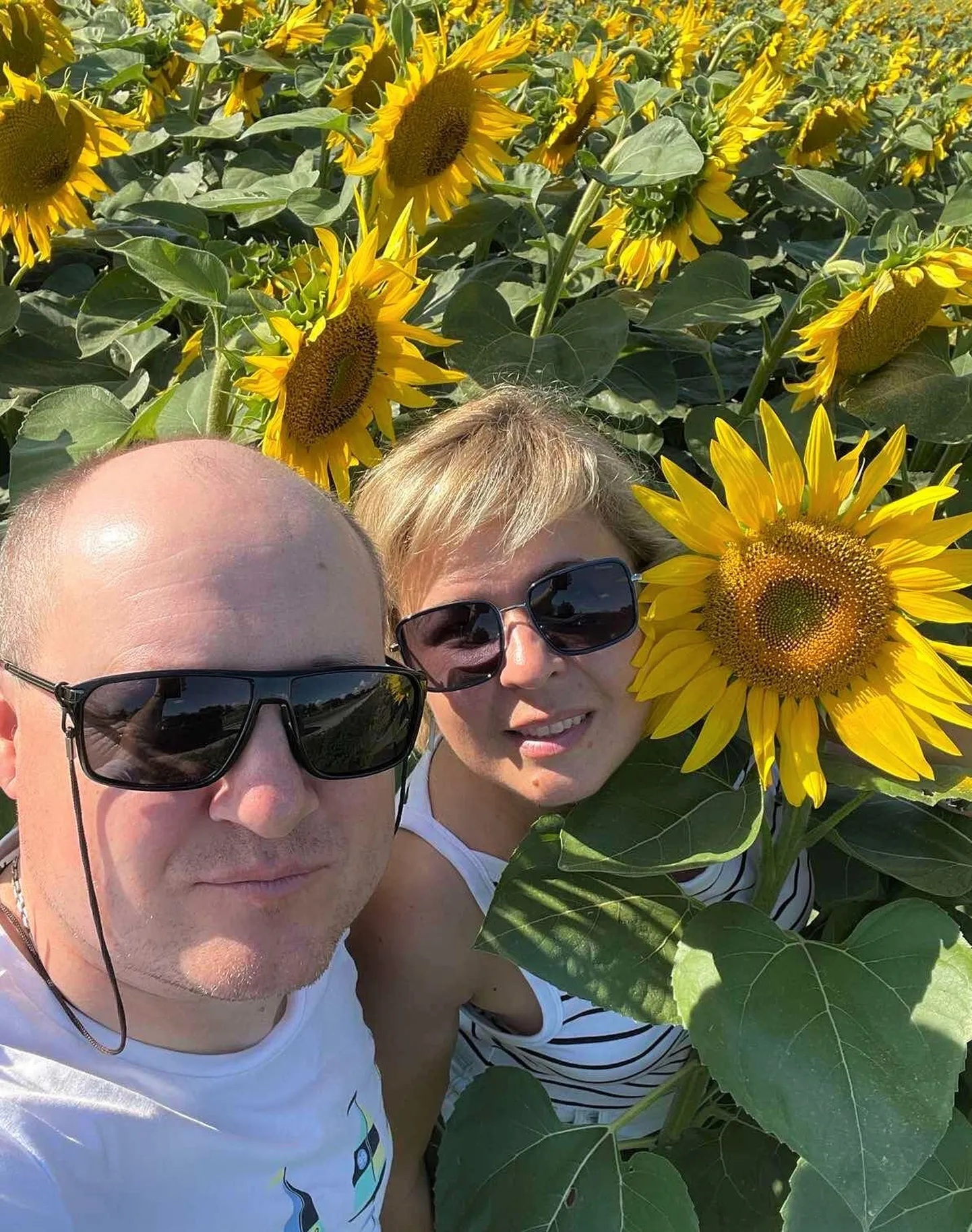 Inna Šulženko koos abikaasa Pavloga enne uut hüvastijättu.