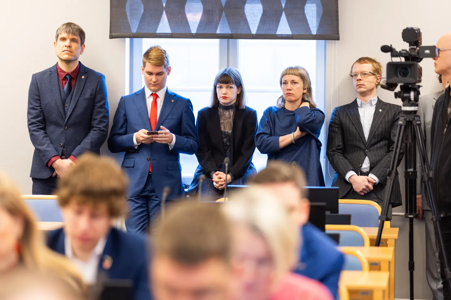 Внеочередное заседание горсобрания Таллинна, на котором был вынесен вотум недоверия мэру Михаилу Кылварту.