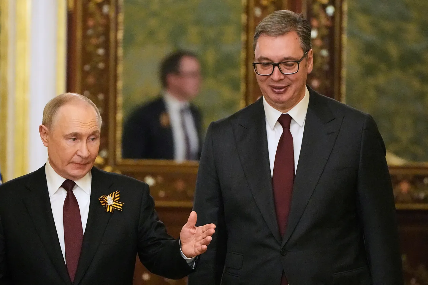 Serbia president Aleksandar Vučić ja Venemaa diktaator Vladimir Putin Kremlis.