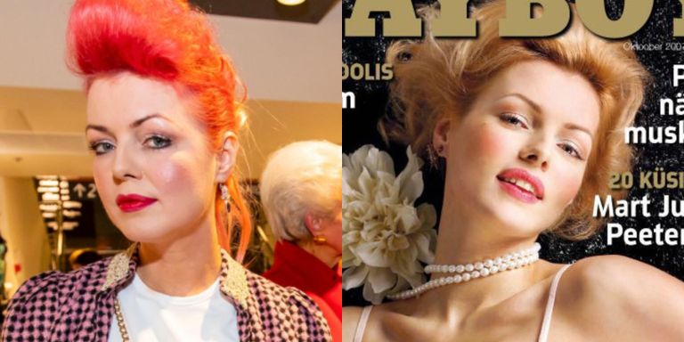 Beatrice 2018. aastal (foto: Madis Sinivee) ja Beatrice Playboy esikaanel 2007. aastal (foto: Playboy promo).