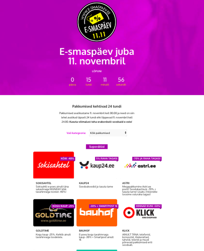 E Ponedelnik V Estonii Segodnya Skidki Predlagayut 165 Internet Magazinov Rus Postimees Ee