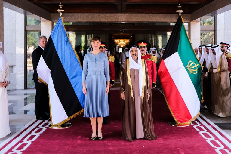 Kersti Kaljulaid arutas Kuveidi emiiriga koostöövõimalusi ÜROs ning ärivõimaluste avardamist.