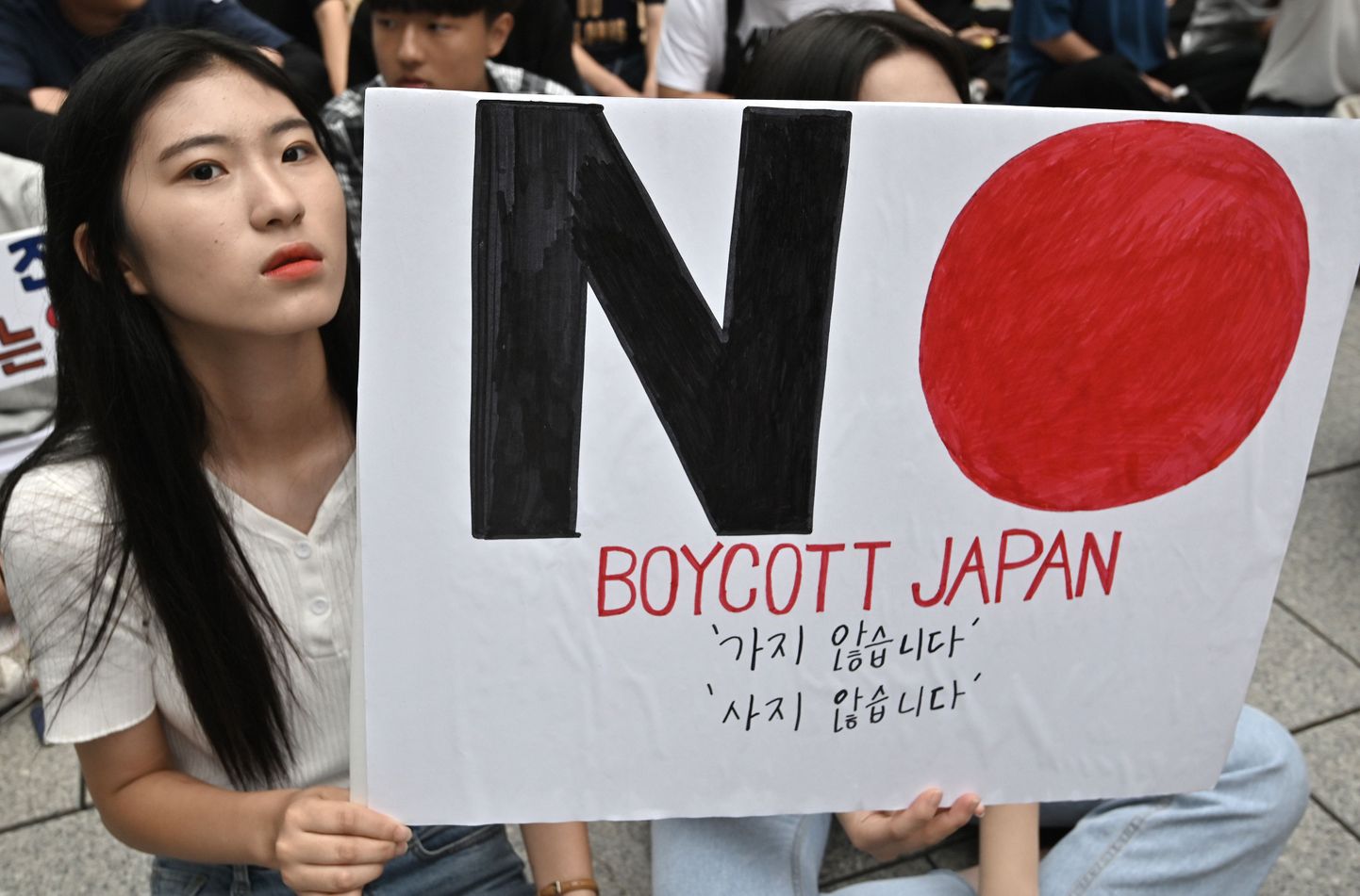 Jaapani vastased protestid Lõuna-Koreas nõuavad Tokyolt vastutuse võtmist seksorjade kasutamise eest okupatsiooni ajal.