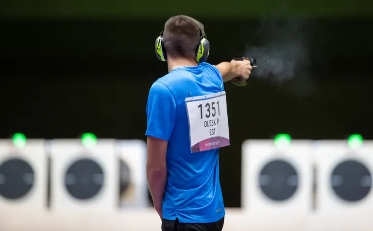 Peeter Olesk teenis olümpiamängude kiirlaskmises 572 silma.