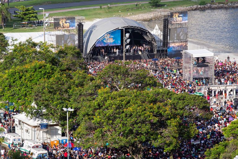 Evangelistide kogunemine Rio de Janeiro rannal 15. veebruaril 2020. 