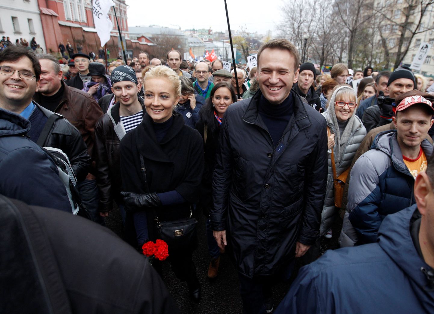 Юлия и Алексей Навальные. 2013 год.