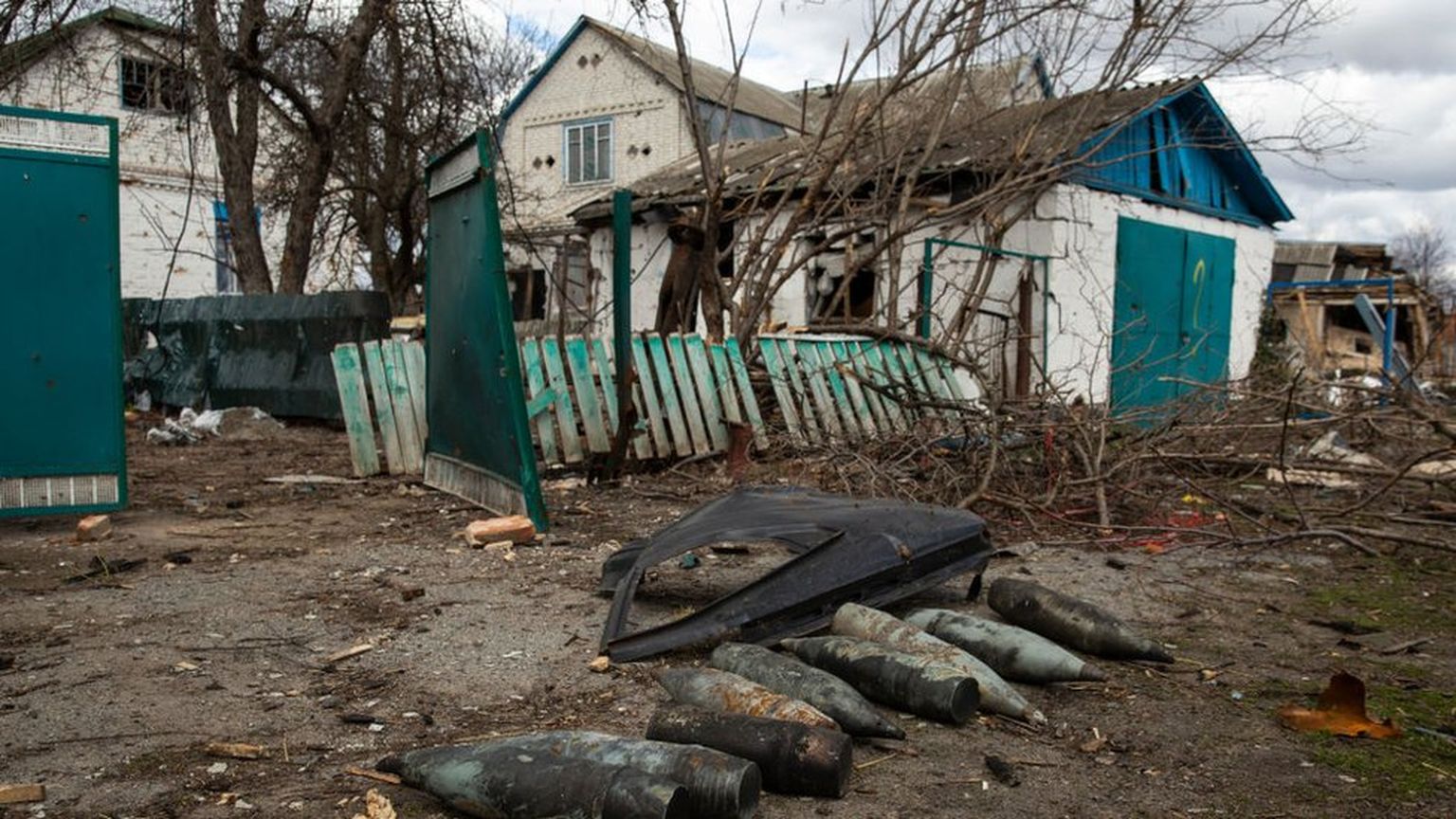 Последствия пребывания российских военных в селе Андреевка Киевской области