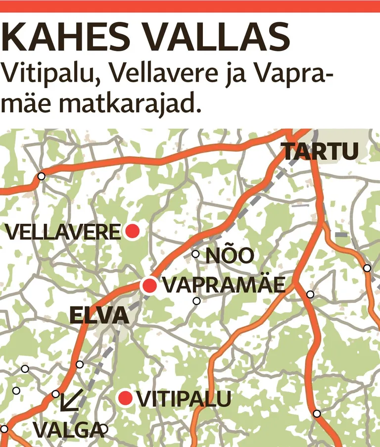 VVV matkarajad.