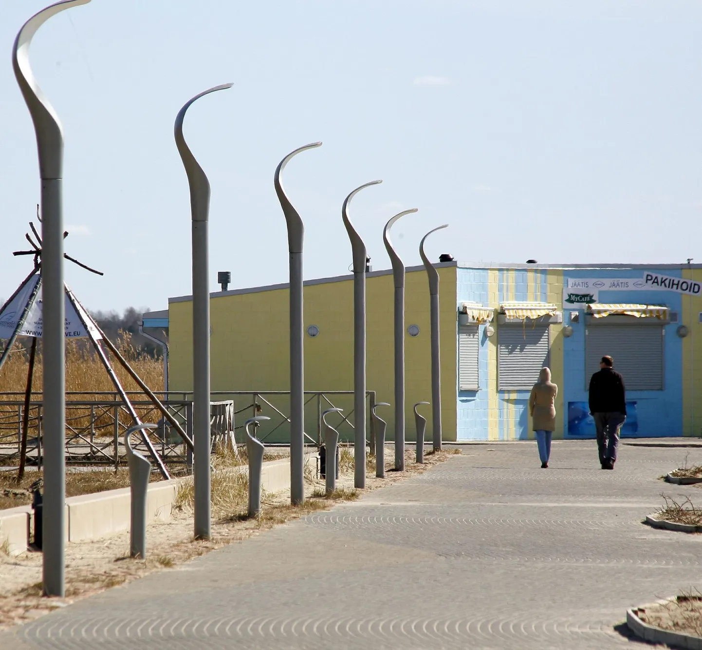 Pärnu rannapromenaad.