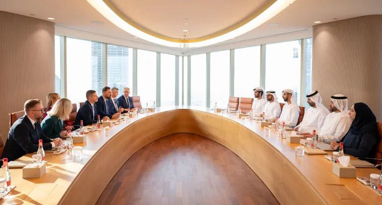 Minister Keldo kohtumisel Dubais.