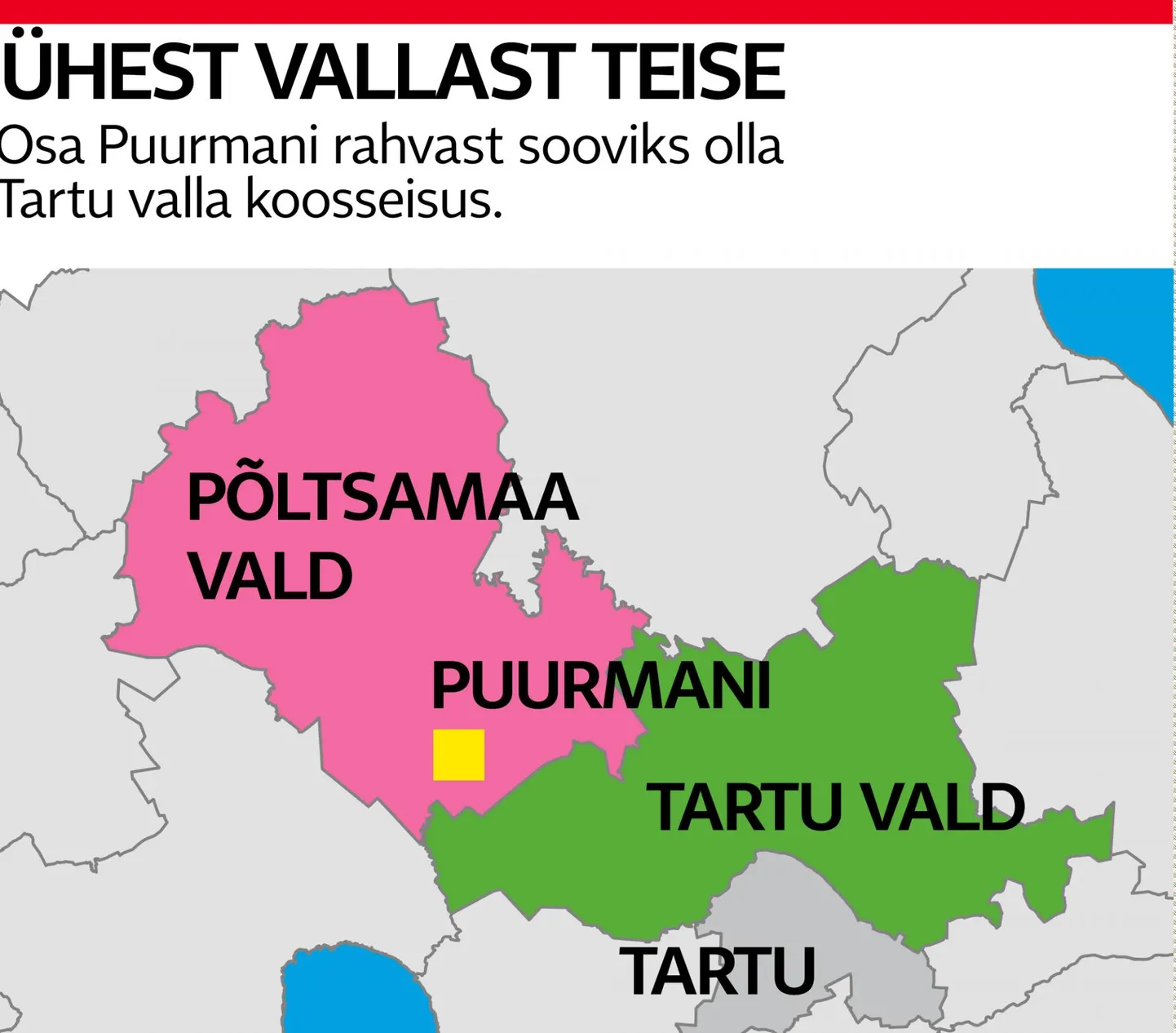 Puurmani piirkonna rahvas sooviks Põltsamaa valla asemel olla osa Tartu vallast