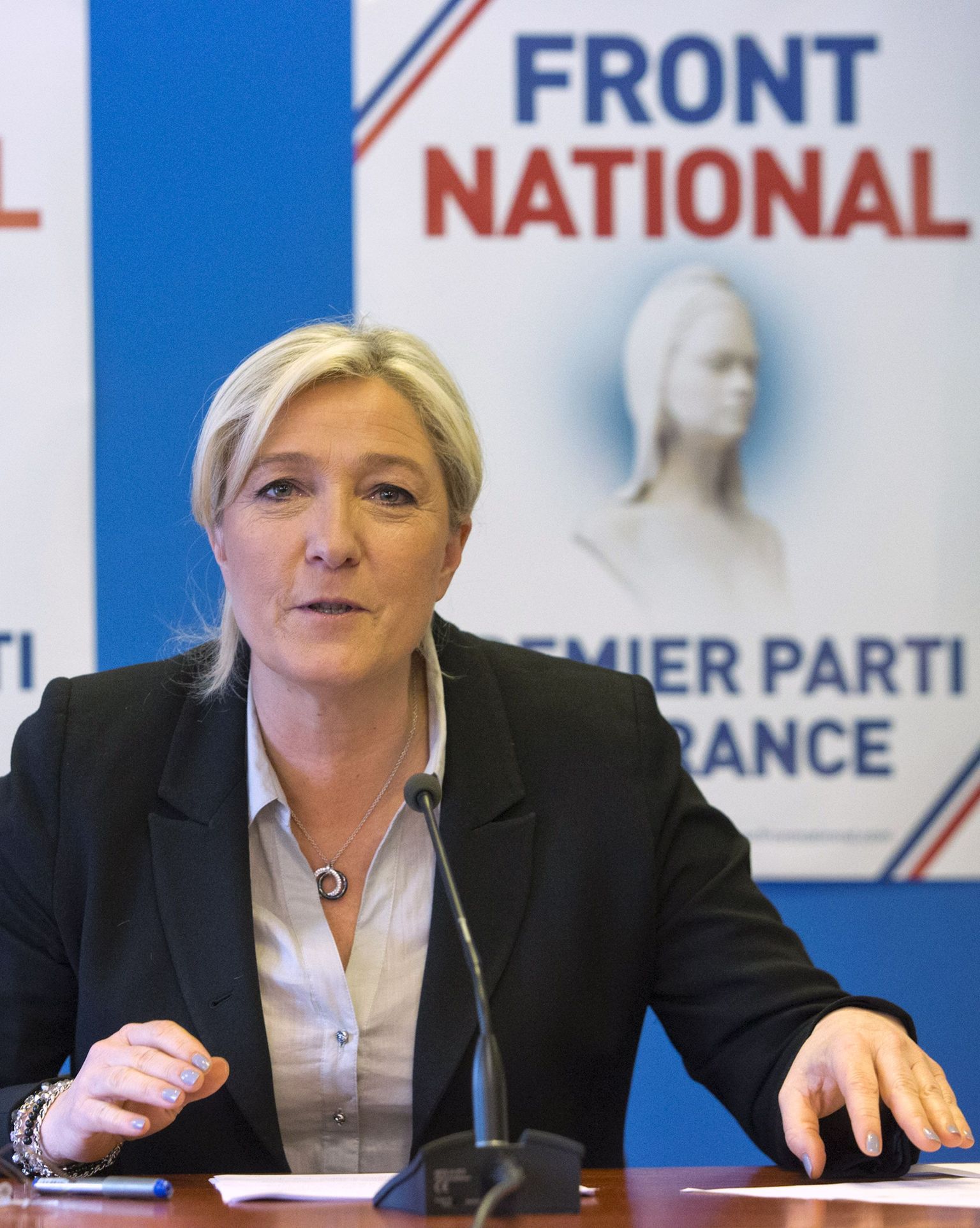 Prantsuse paremäärmusliku partei Front Nationali juht Marine Le Pen
