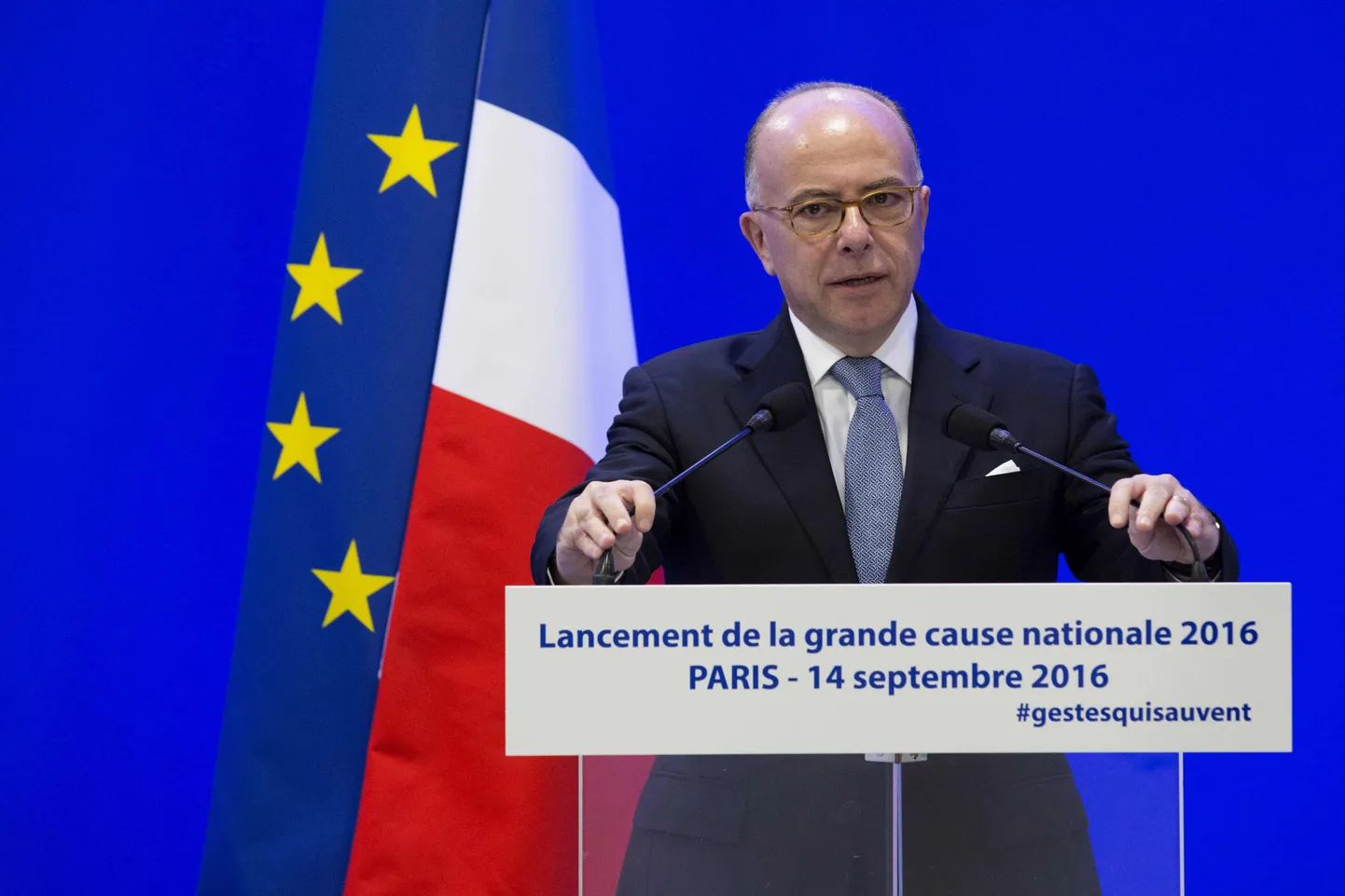 Prantsuse siseminister Bernard Cazeneuve.