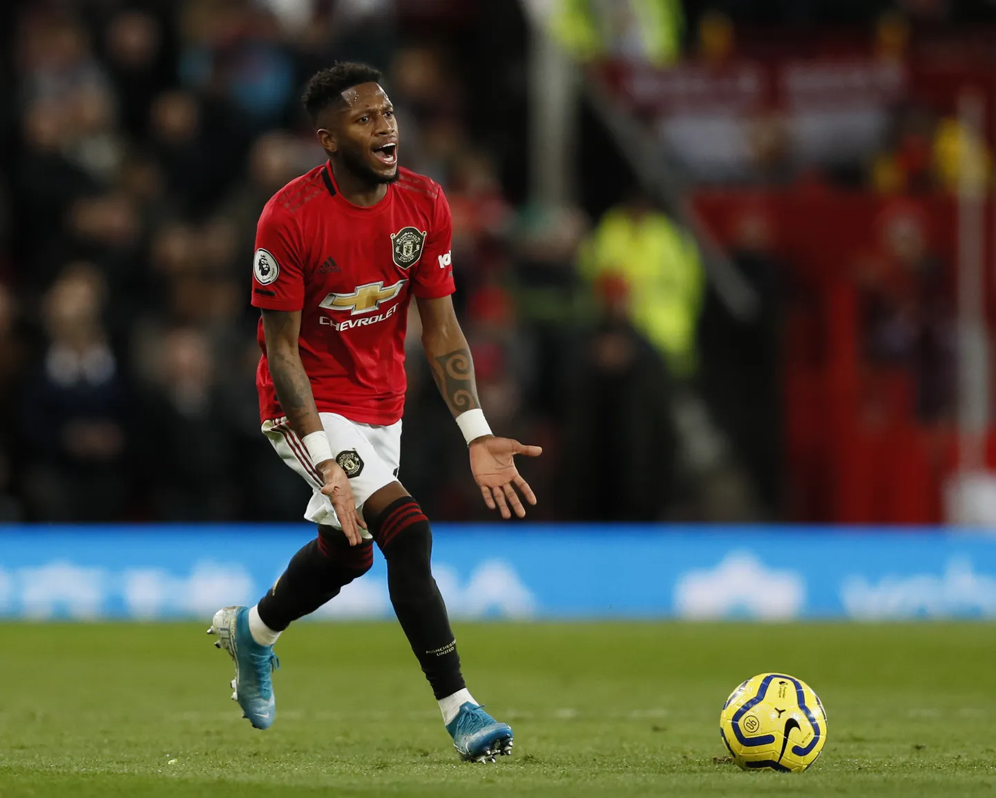 Manchester Unitedi poolkaitsja Fred.
