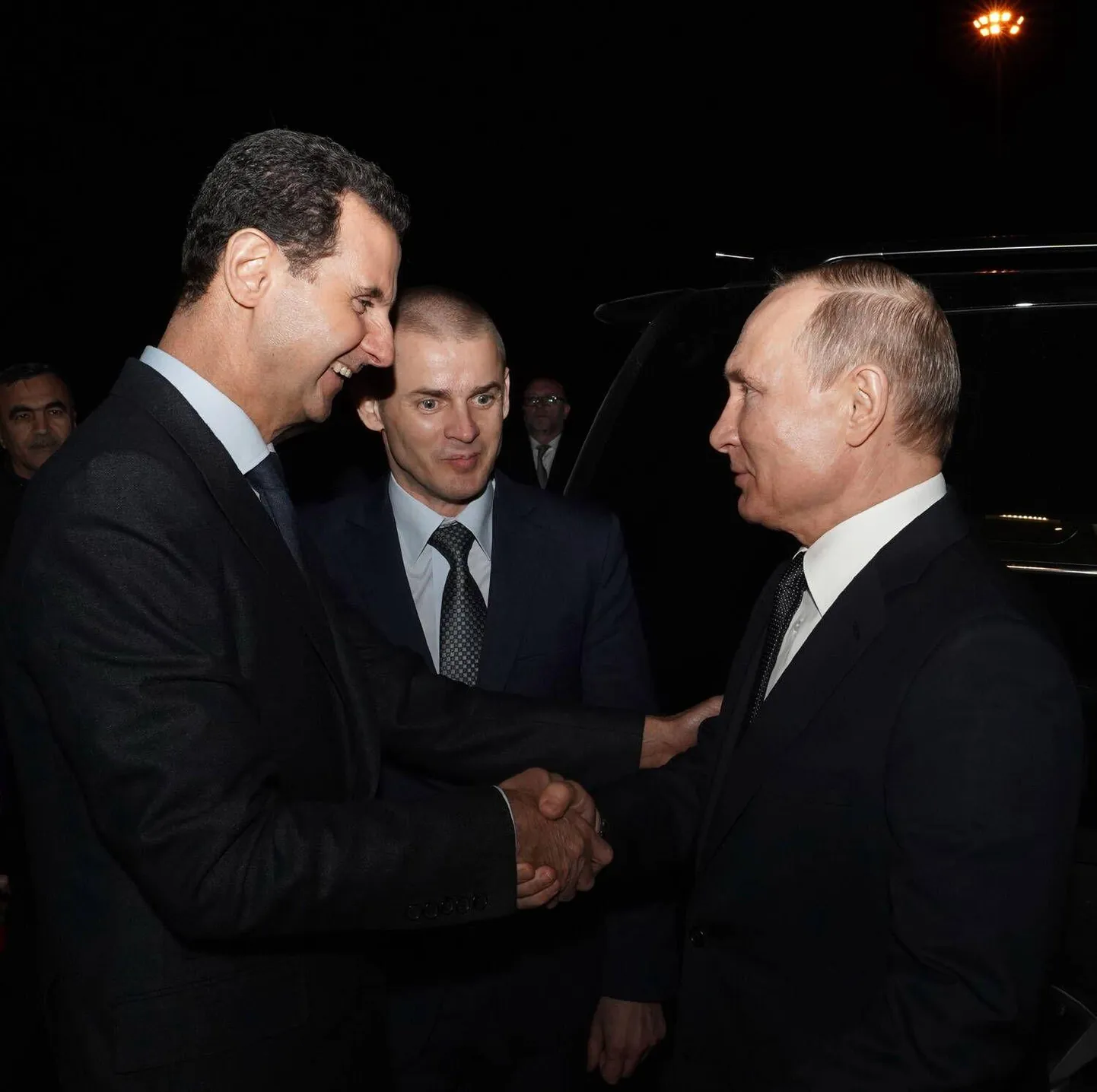 Süüria president Bashar Al-Assad ja Venemaa riigipea Vladimir Putin tänavu jaanuaris Damaskuses. 