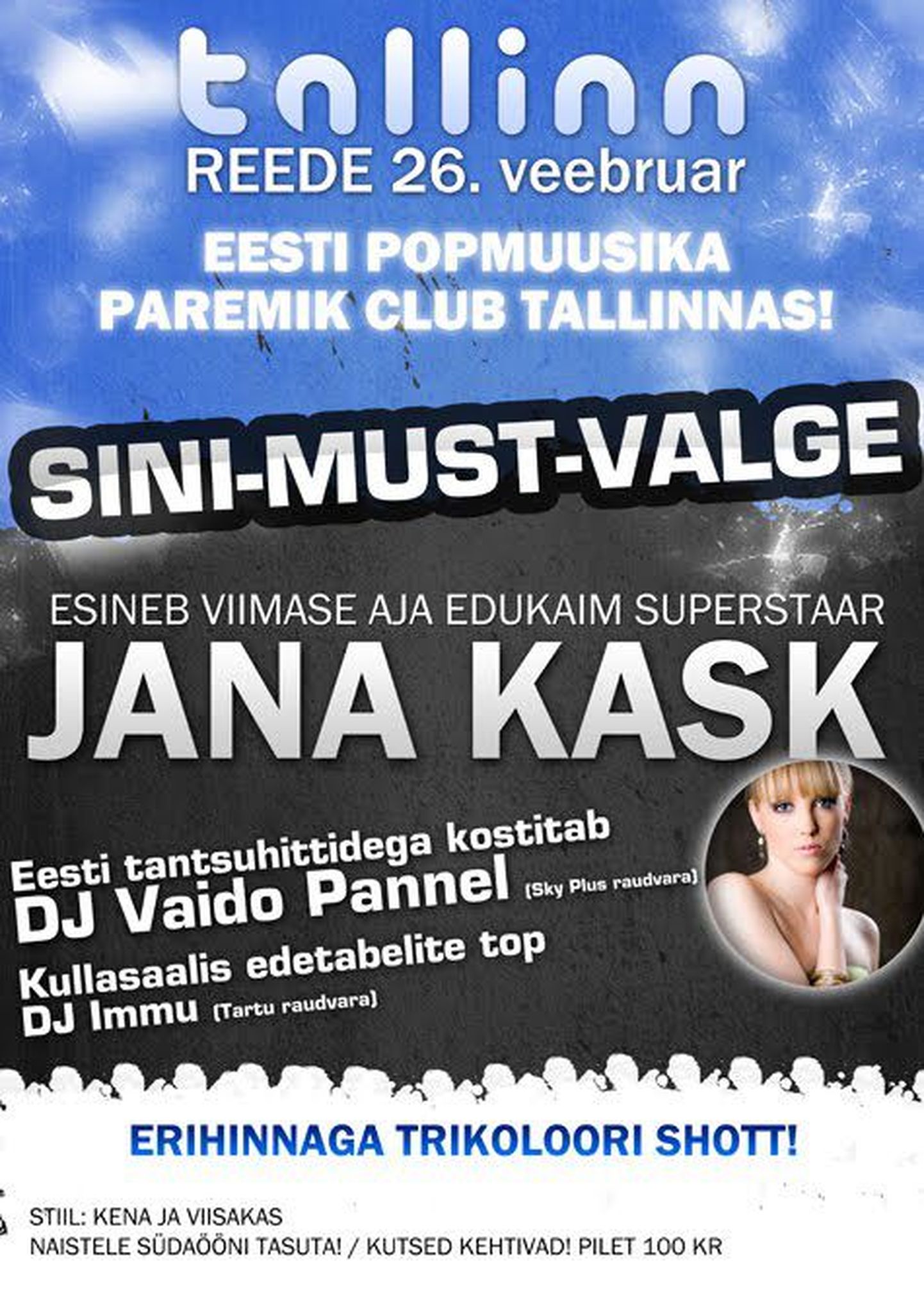 Jana Kask esineb reedel Club Tallinnas!