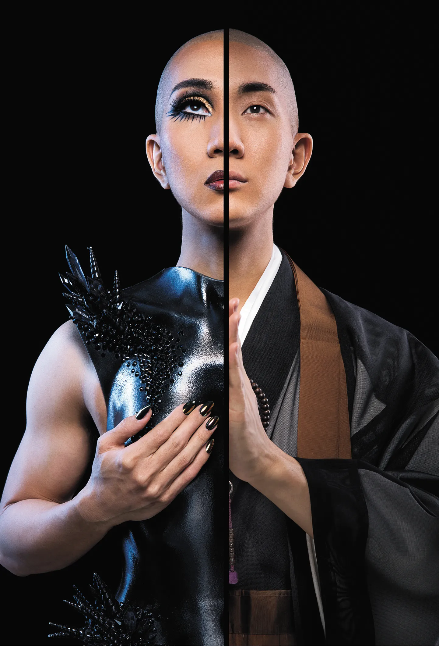 Kodo Nishimura. Munk, kes kannab kontsi.