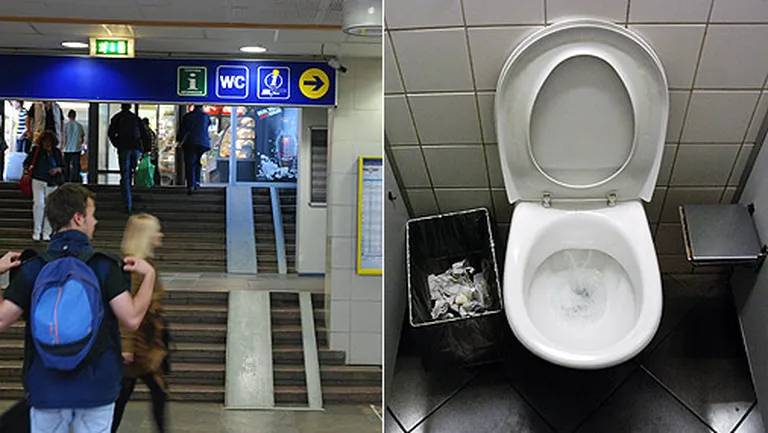 Rīgas centrālās dzelzceļa stacijas tualete 