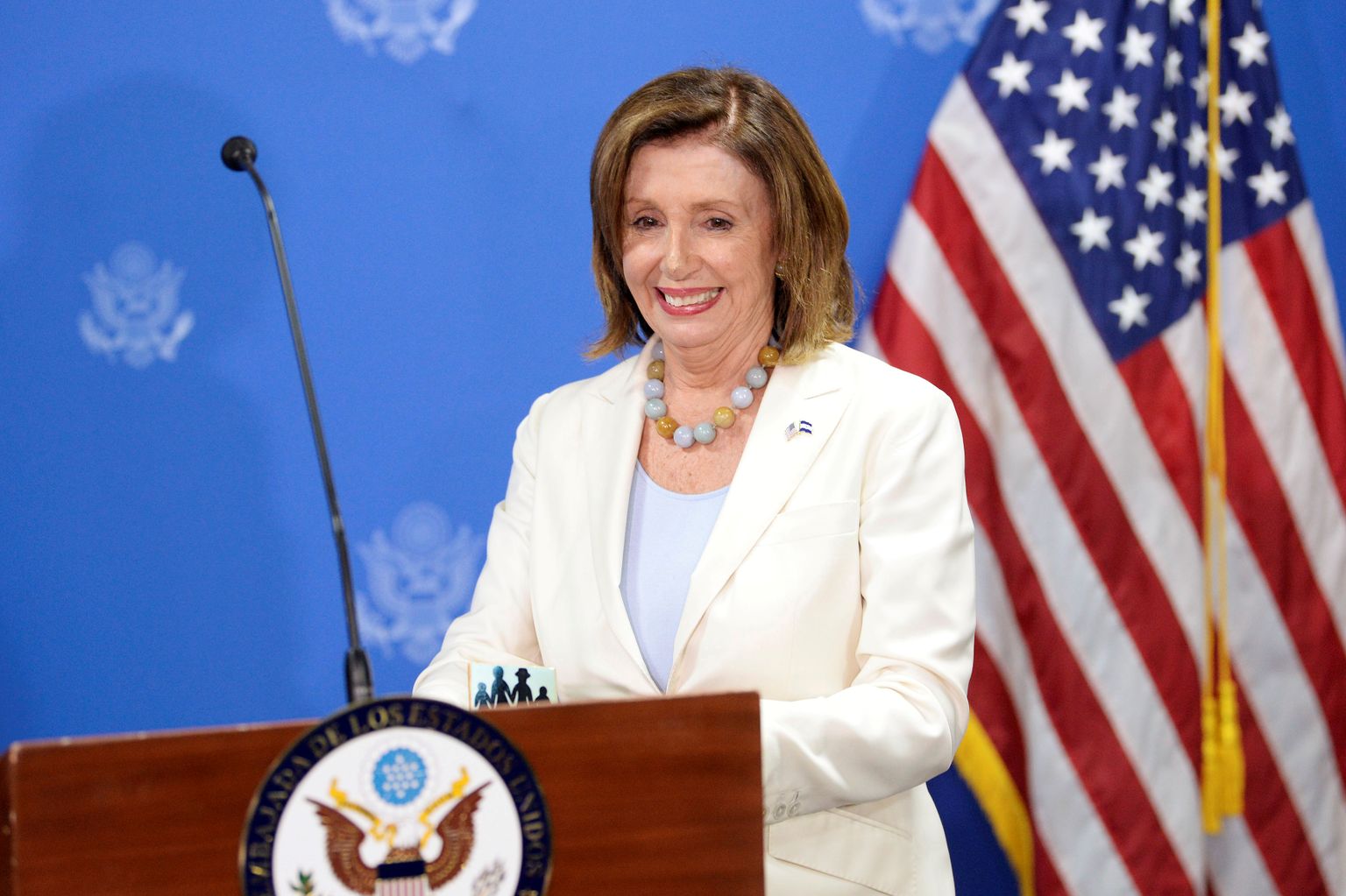 USA esindajatekoja spiiker Nancy Pelosi 9. augustil El Salvadori pealinnas San Salvadoris.