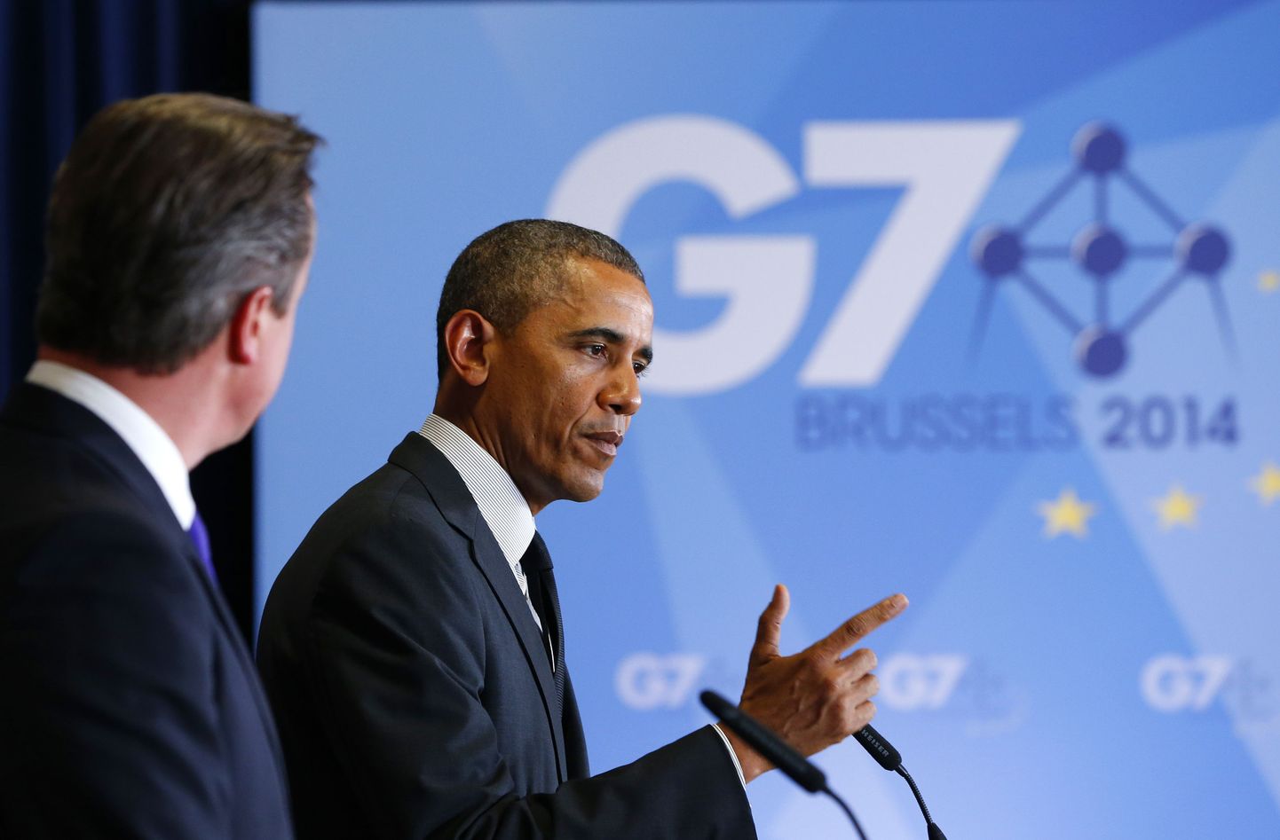 USA president Barack Obama ütles G7 tippkohtumisel Brüsselis, et Venemaa peab lõpetama provokatsioonid Ukraina piiril.