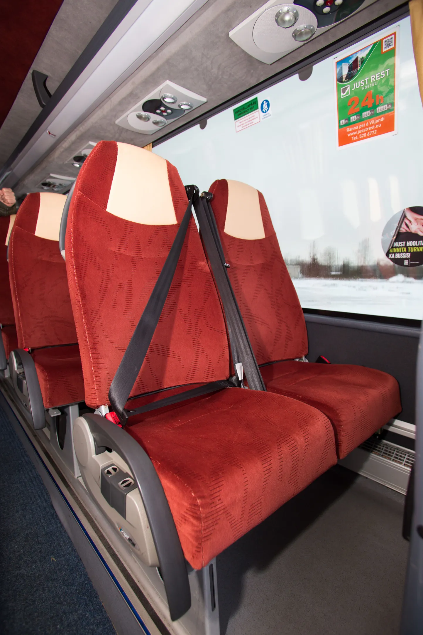 Turvavööd kaugliini bussides.