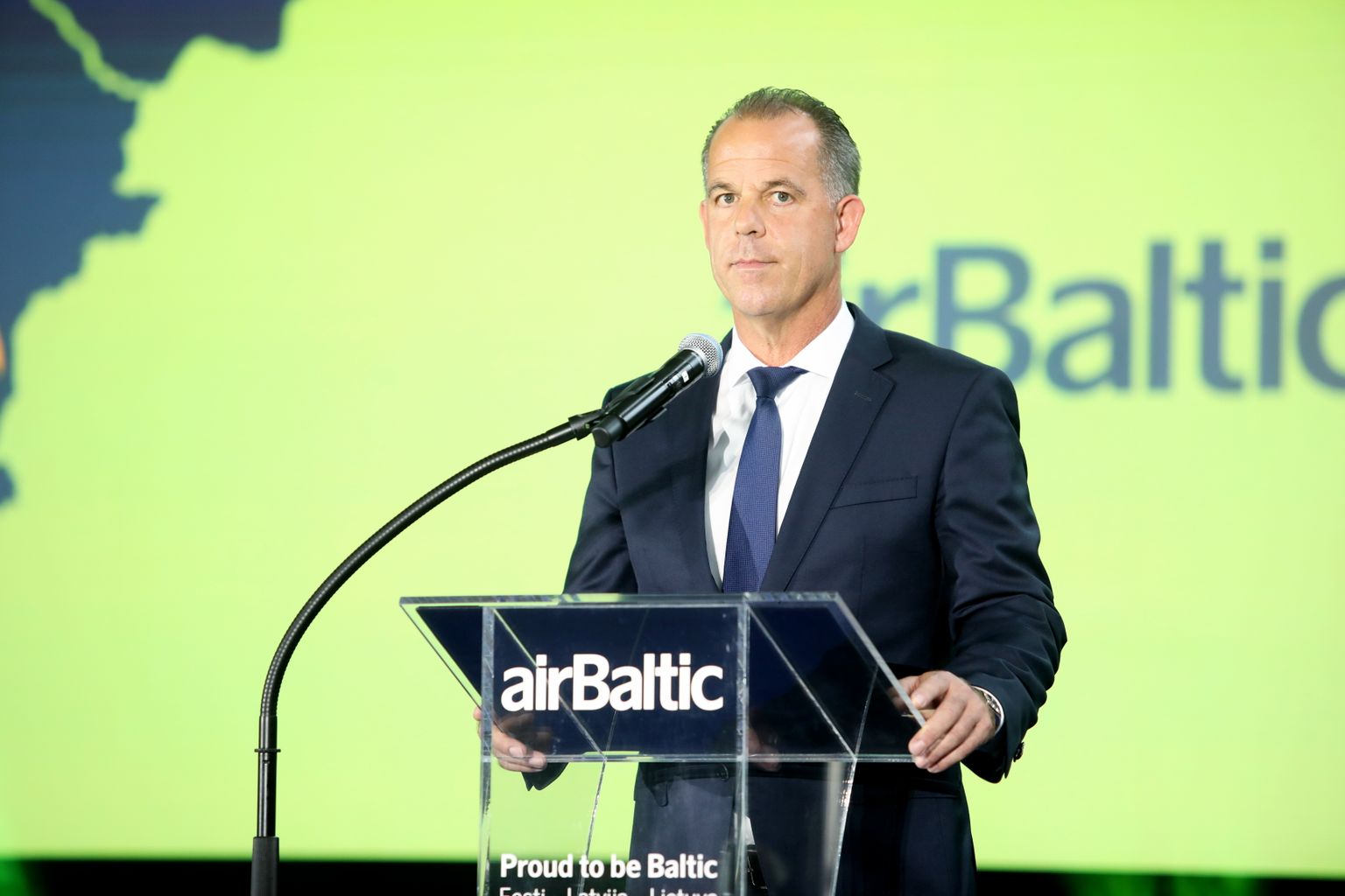 Исполнительный директор airBaltic Мартин Гаусс.