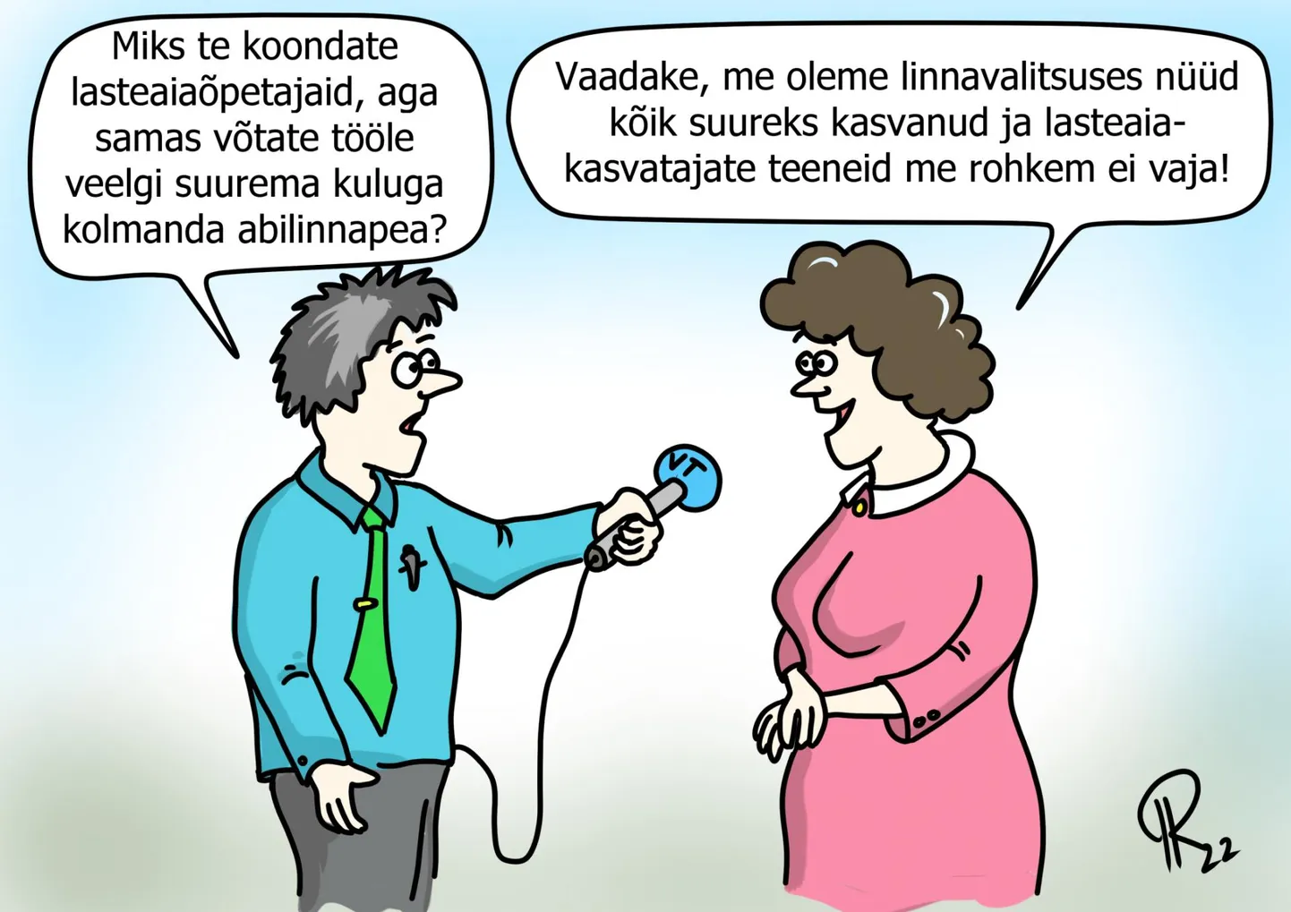 Nädala karikatuur "Linn hoiab kokku".