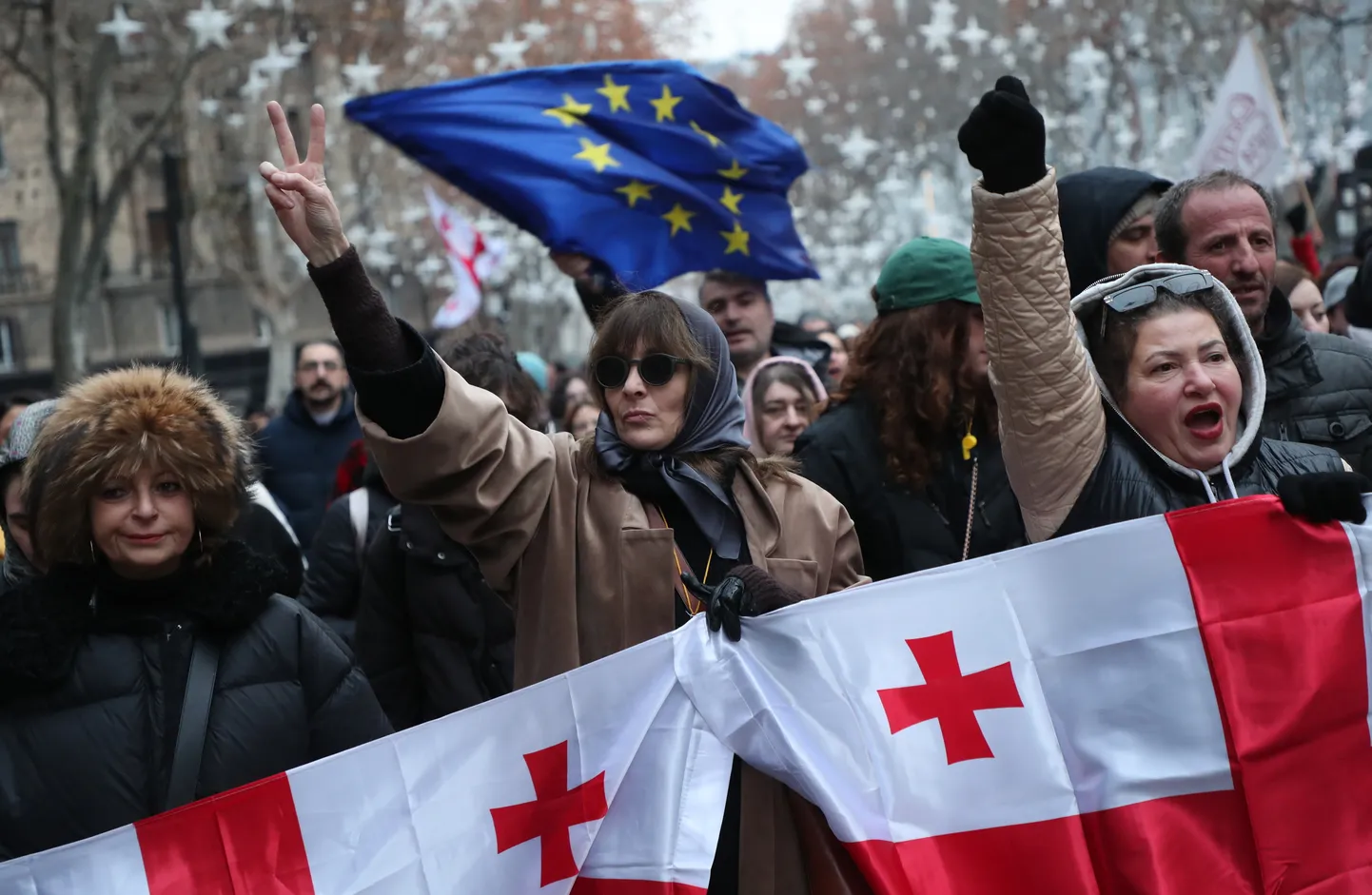 Протесты в Грузии.