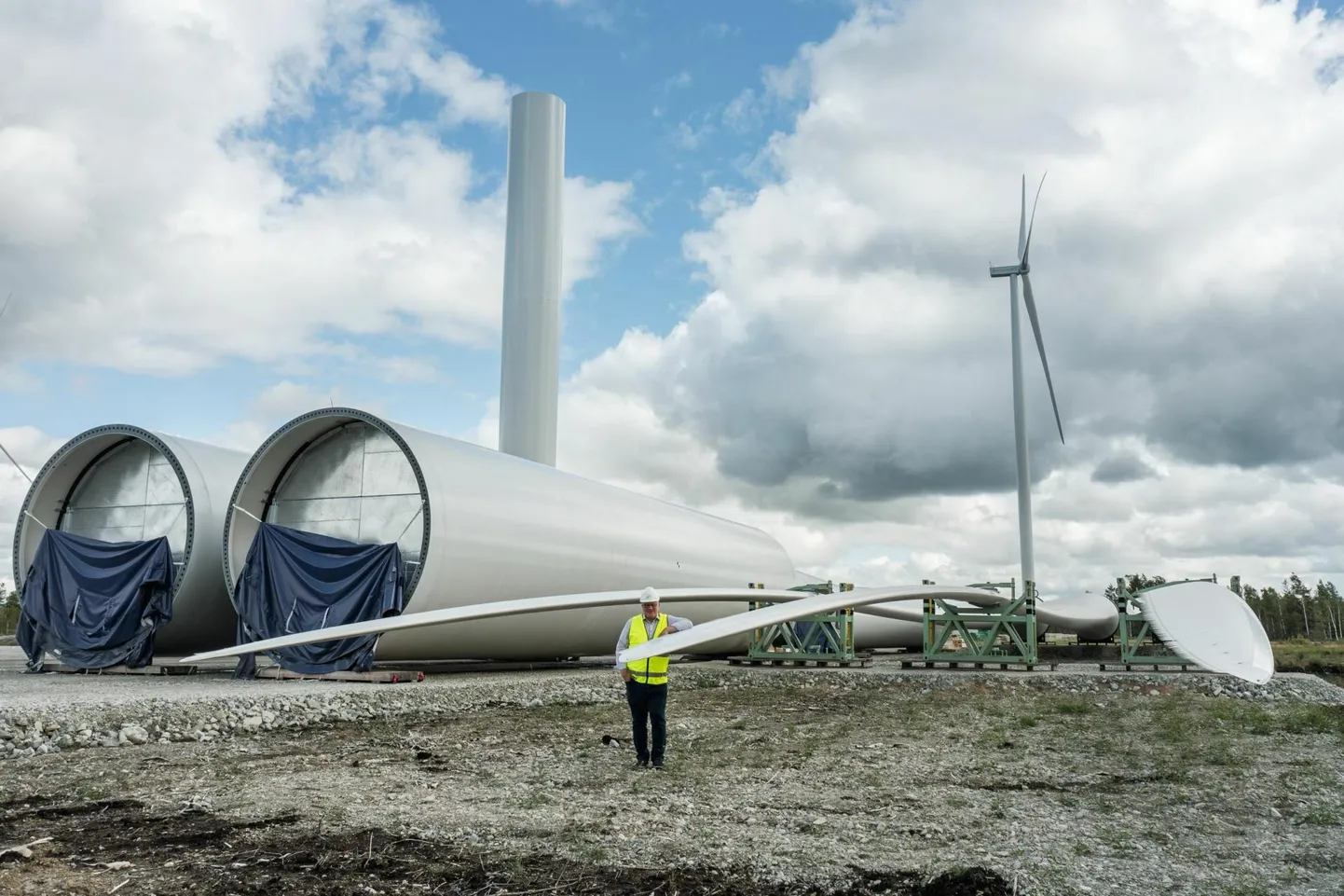 Rohetiigri arvutuste järgi piisab Eestis realistliku energiavajaduse katmiseks olemasolevatest ja plaanitavatest maismaatuuleparkidest, meretuulepargid oleksid liiast. Pildil Sopi-Tootsi tuulepark.