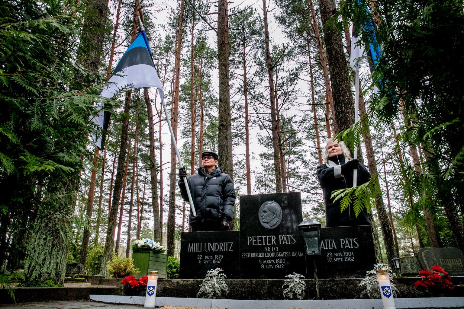 Pärnu metsakalmistu 05MAR2020 140. sünniaastapäev. Fotod Urmas Luik