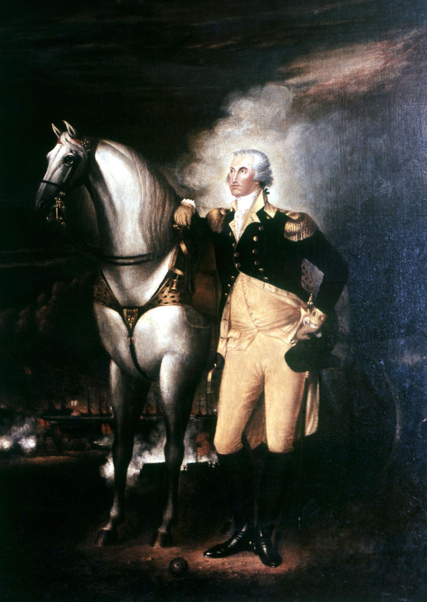 Maal George Washingtonist hobusega