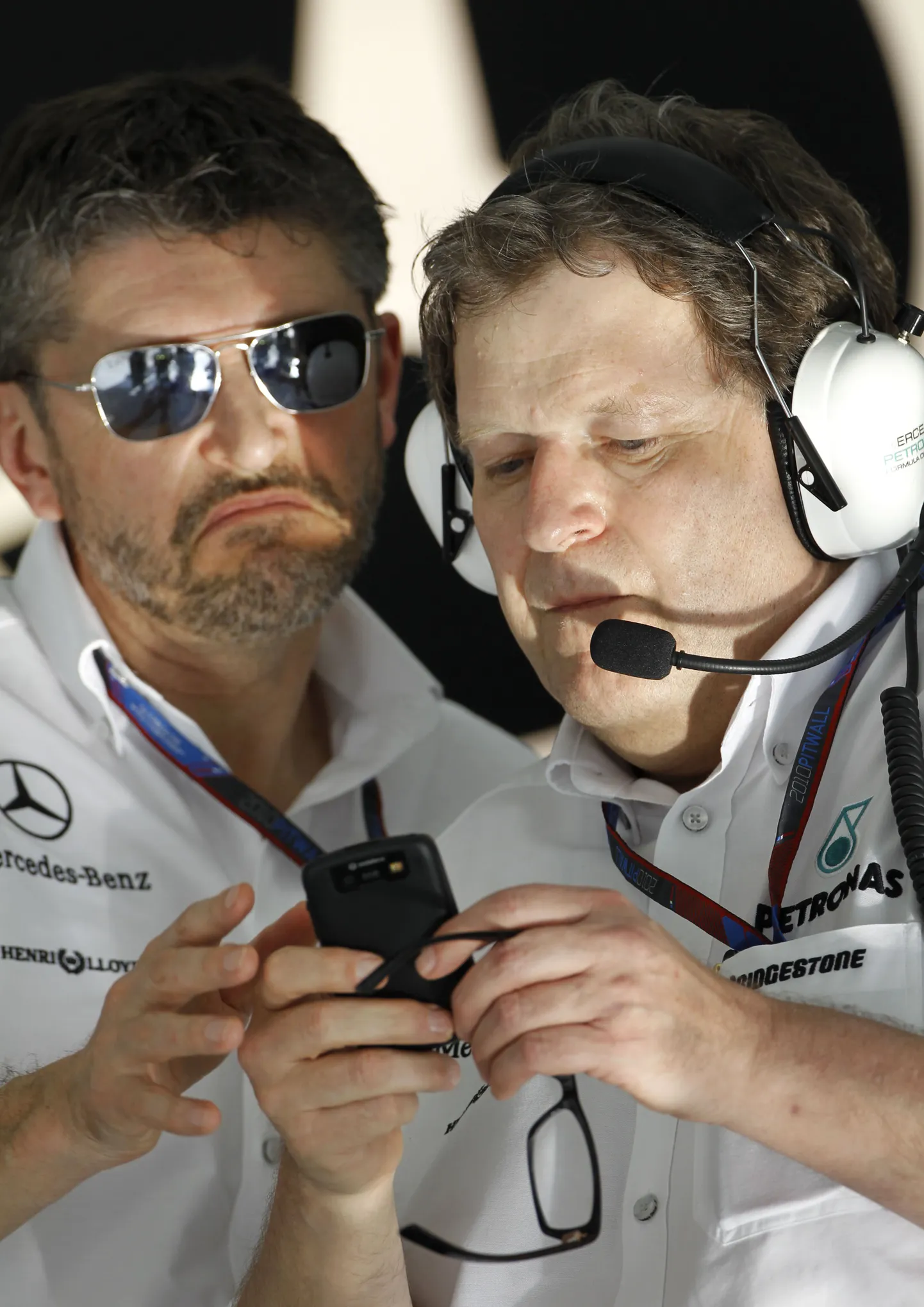 Norbert Haug (paremal) ja Nick Fry.