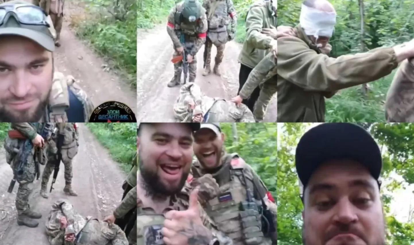 Российские военные опубликовали видео издевательств над пленными ВСУ
