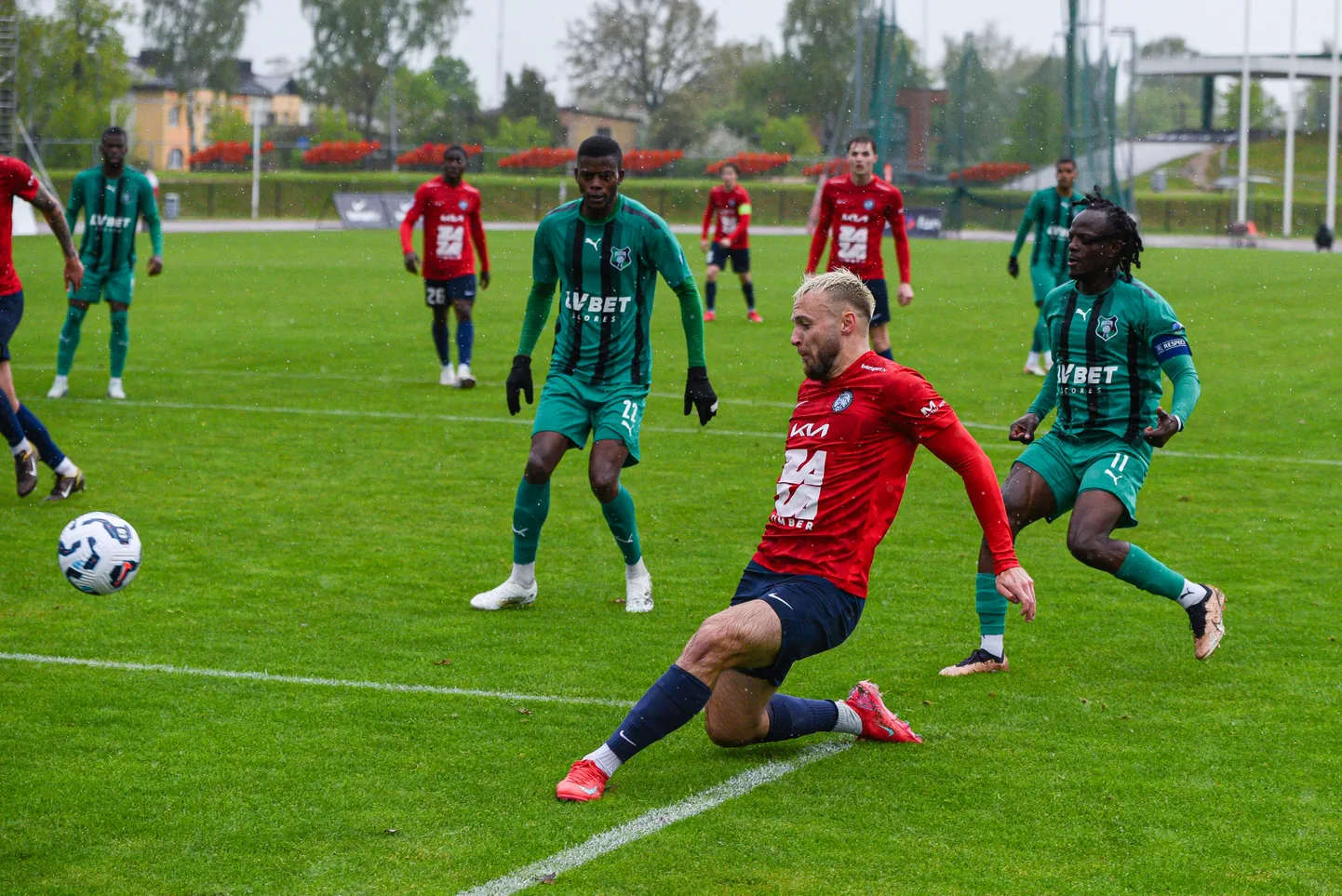 "Jelgavas" un "Audas" futbolisti