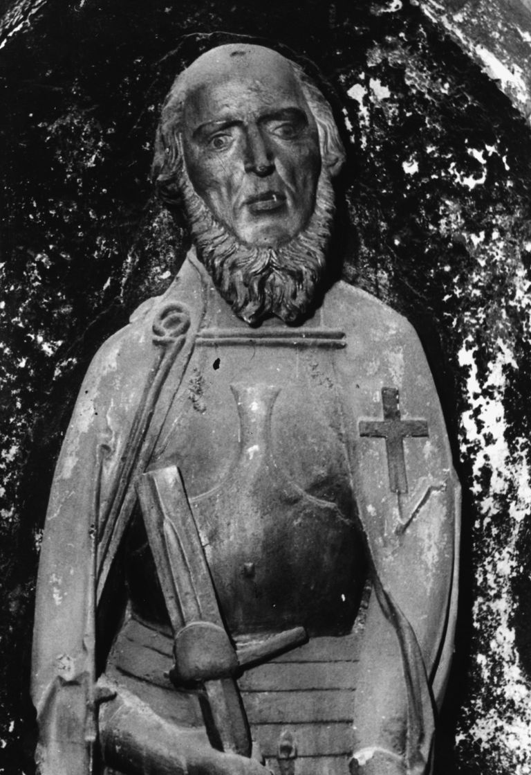 Рижская статуя Вальтера фон Плеттенберга (ок. 1535, фото 1941).