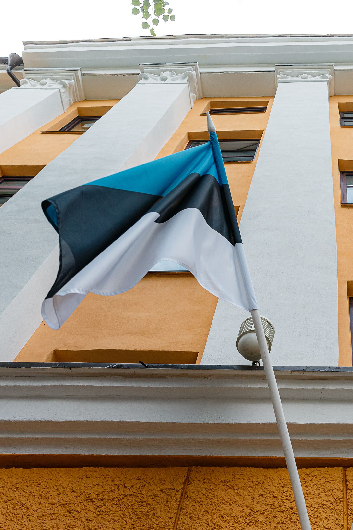 Эстонский флаг в Нарве.