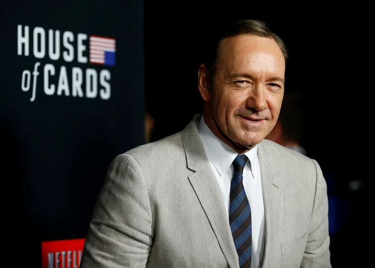 Kevin Spacey 2014 seriaali «Kaardimaja» reklaamsündmusel