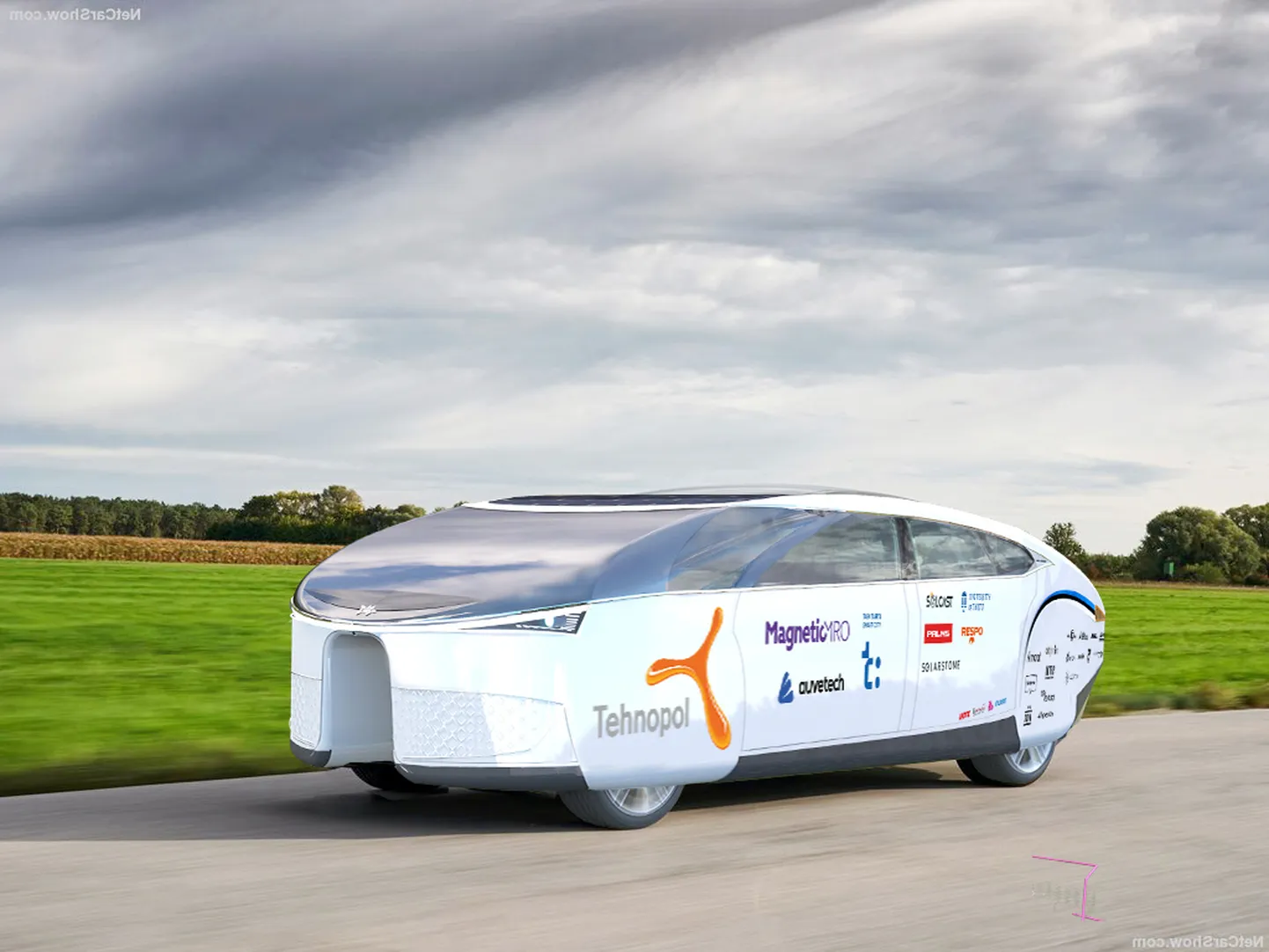 Solaride päikeseauto 3D mudel