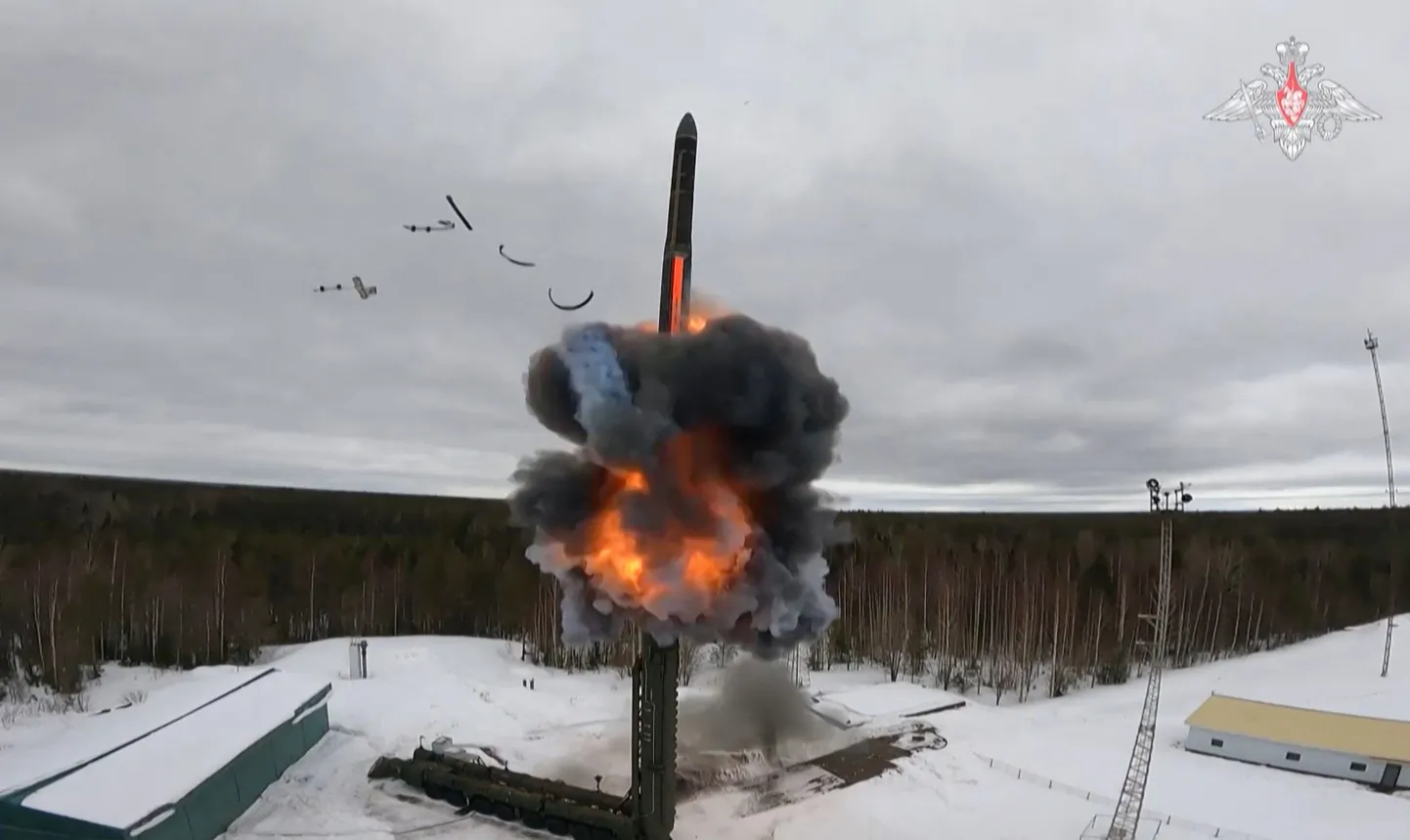 Vene kontinentidevahelise raketi väljalaske katsetus märtsis 2024.