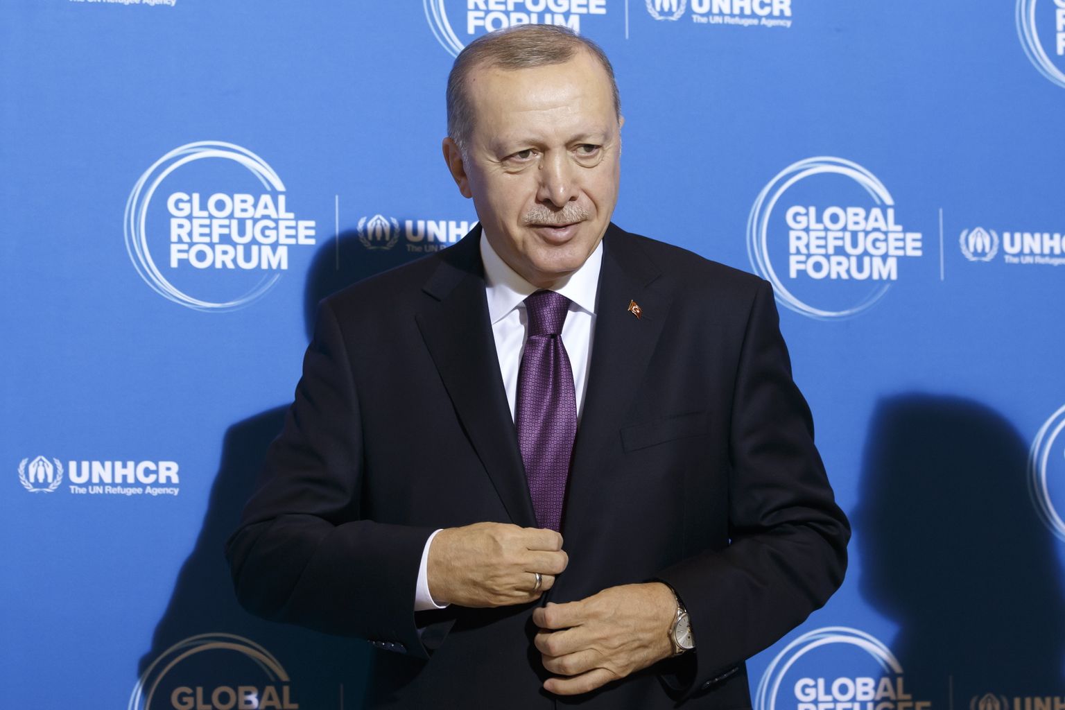 Türgi president Recep Tayyip Erdoğan teisipäeval Genfis ülemaailmsel pagulasfoorumil.
