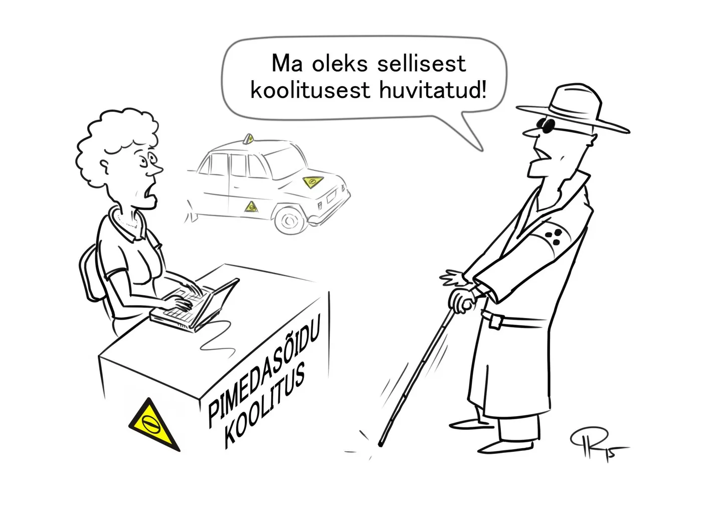 Nädala karikatuur "Pime aeg on käes."