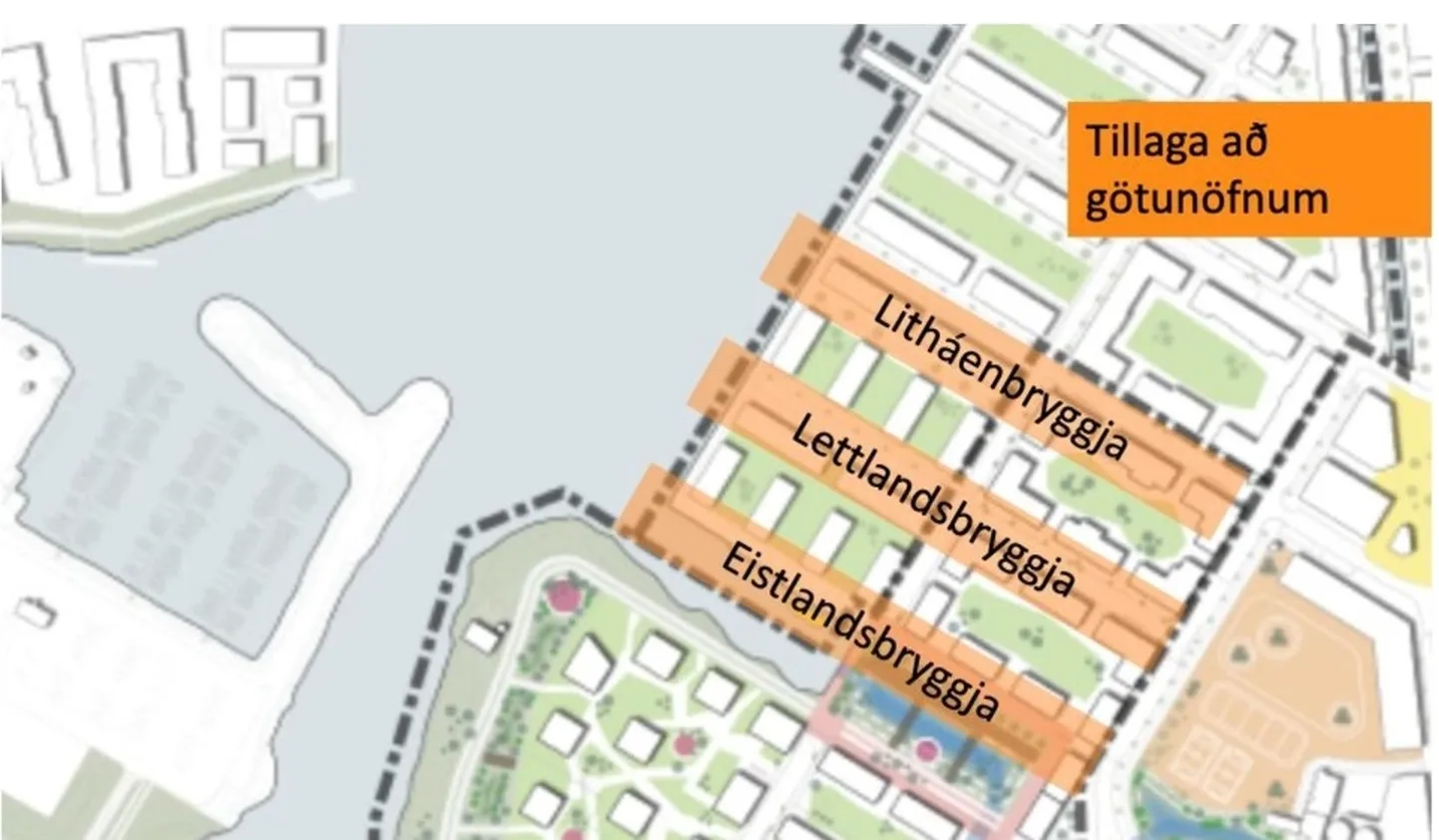 Balti riikide järgi nimetatud tänavad Islandil.
