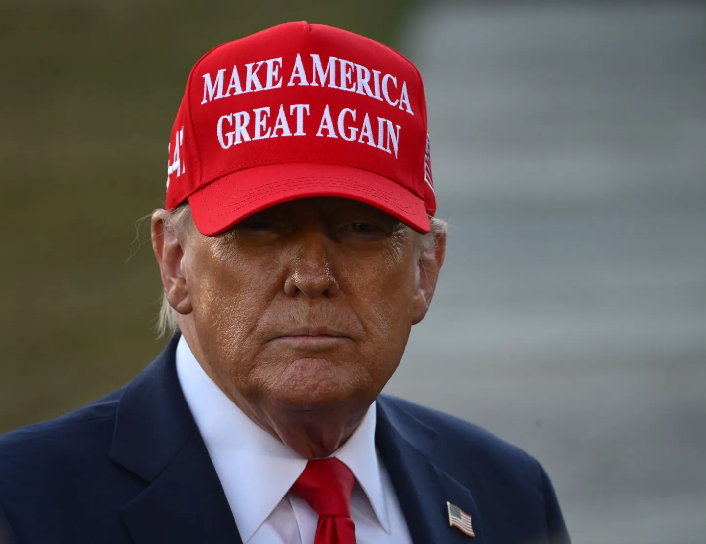 USA president Donald Trump 28. veebruaril 2025 Valges Majas pöördumas meedia esindajate poole enne äralendu Floridasse Mar-a-Lagosse.