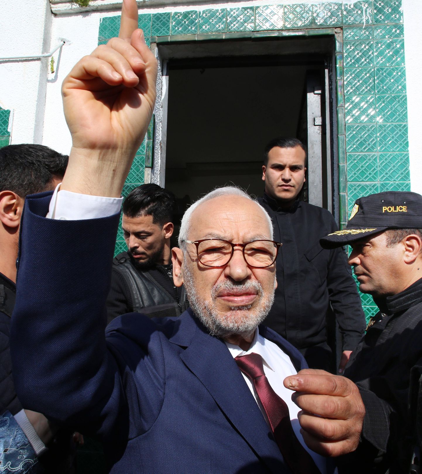 Rached Ghannouchi Tuneesia pealinnas Tunises 1. aprill 2022.