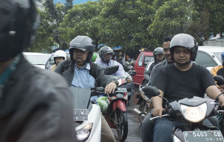 Jakarta liikluses.